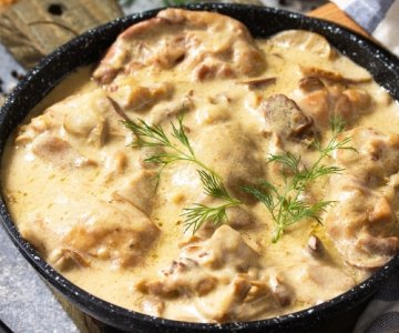 Kremalı Mantarlı Tavuk
